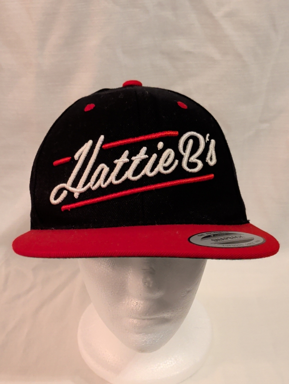 Lattie's Black & Red Snapback Hat